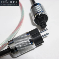 Brand new Nordost Valhalla HiFi audio Power Cord Amplifier CD Player power cable with FURUTECH NCF Nanocrystalline Schuko plug