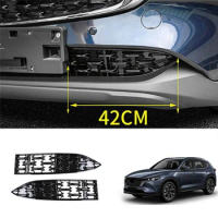 Car Front Lower Bumper Grill Grille Moulding Cover for Mazda CX5 CX-5 2022+ Front Bottom Middle Net Decoration B