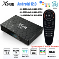 X98H Android 12 TV BOX 4G 32G 64G Allwiner H618 Quad core 2.4G/5GHz WIFI BT5.0 Google Tv Box HDMI 2.0 6K 1000M HD Media Player
