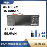 RUIXI Original AP18C7M Laptop Battery For Acer Swift 5 SF514-54G SP513-54N SF313-52 Series 4ICP5/57/79 15.4V 55.9Wh 3634mAh