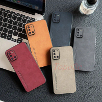 Casing Samsung A31, Sarung Telefon Kulit Perniagaan, untuk Samsung A31 4G, Warna Pepejal, YBP