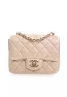 Chanel 二手 Chanel 迷你方形經典小羊皮單翻蓋包