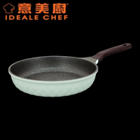 Ideale Chef 意美廚  IC17630F 韓國製 CRYSTAL II 鋼化鑄鋁鈦塗層易潔單柄煎鍋 30cm 綠色 香港行貨