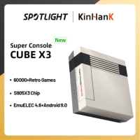 Retro Video Game Console Super Console Cube X3 with 60000 Game For DC/Sega Saturn/Arcade 4K/8K HD TV Box Game Player Dual Wifi