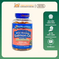 Viên Uống Dầu Cá Hồi Pure Alaska Omega Wild Alaskan Salmon Oil Omega 3 210 viên chính hãng Mỹ