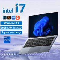 laptop 14.1 Inch Windows 11 Intel CORE i7 7500U Netbook 1920*1080 Portable Notebook 20GB RAM 512GB/1TB/2TB SSD Computer laptops