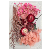 【A-ONE 匯旺】裝飾 乾燥花材料包 永生花材料包 花材包 DIY 手作 桌花 永生玫瑰 花籃 花盅(A12)