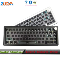 ZUOYA GMK67 Hot-swappable Mechanical keyboard kit RGB Backlit Bluetooth+2.4G Wireless+Wired 3-modes Gasket Structure keyboard