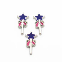 New Arrival 10pcs/lot magic wand floating charms charms living glass memory lockets diy jewelry