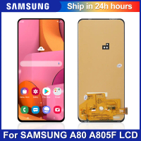 Lắp ráp màn hình cảm ứng màn hình LCD, AAA +, dành cho Samsung A80 A805 A805F, với màn hình vân tay,