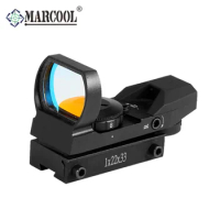 Marcool 1x22x33 Four Reticles Shooting Holographic Optical Airsoft Red Dot Point Air Rifle Hunting Sight Scope Picatinny Rail