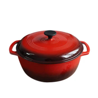 7.5L Enameled Cast Iron Dutch Oven Red Soup Stew Pot