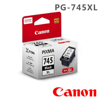 【Canon】PG-745XL 日本製原廠原裝 黑色高容量墨水匣(適用IP2870/MG2470/MG2970/MX497)