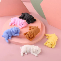 Squishy Dogs Anime Fidget Toys Puzzle Creative Simulation Decompression Toy Kawaii Dog Stress Reliever Toys Party Holiday Gifts