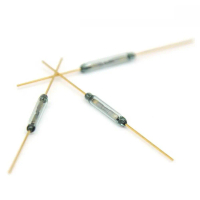Bộ 10 công tắc reed (reed switch), kích thước 2 × 14 mm, loại thường mở (Normally Open).