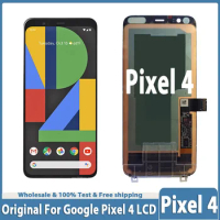 Tested AMOLED LCD For Google Pixel 4 LCD Display Touch Screen Digitizer Assembly Replacement G020M LCD For Google Pixel4 Display