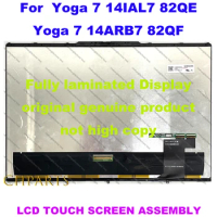 14" OLED For Lenovo Yoga 7 14IAL7 82QE Yoga 7 14ARB7 82QF LCD Display Touch Screen Replacement Assembly 2240x1400 2880x1800