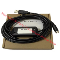 New FX0N FX1N FX2N FX0S FX1S FX3U FX3G Series Communication Cable USB-SC09-FX For Mitsubishi PLC Programming Cable