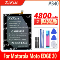 KiKiss Battery MB40 4800mAh For Motorola Moto EDGE 20 EDGE20 XT2143-1 High Capacity Bateria