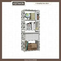 Rak Susun Tempat Penyimpanan Buku Helm Lemari Boneka Baju Rack Portable Serbaguna Bubblewrap Cowspot