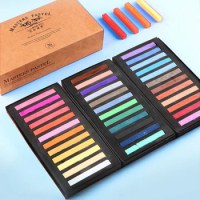 Marley Color Chalk DIY Clay Paint Pigment 12/24/36/48 Color Professional Painting Set Beginner Pastel Stick Doll Makeup Chalk