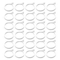 Curtain Ring Shower Circular Round Rings Rod Buckle Plastic Decor Window Curtains