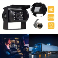 18LED Rear View Reversing Camera 4Pin AV Cable Wire for Pickup Trucks Cars SUVs Perfect Angle Night Vision IP69 Rated Waterproof