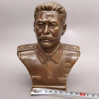 Copper Statue Collection Russian Leader Joseph Stalin Bronze Sculpture Exquisite Nordic Decoration Home