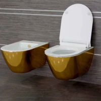 gold silver sanitary club wc toilet luxuiry bidet integral wc dual flush tank ceramic r Fusion water closet basic structure
