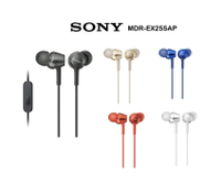 SONY MDR-EX255AP - 入耳式立體聲耳機 黑/白/金/紅/藍 原廠公司貨
