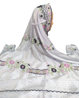 NEW MUKENA termurah !! (COD) Mukena Terusan/Lajuran Dewasa Sutera Bulgari Kotak Besar Motif Bordir B