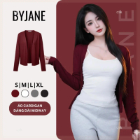 CSK (MỞ BÁN) Áo khoác Cardigan dáng vừa midway thanh lịch BYJANE - 922