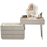 Organizer Wood Dressers Hotel Desk Storage Mobiles Organizer Dressers Sideboards Mirror Makeup Meubles De Chambre Bedroom Set
