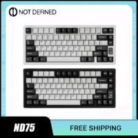 Pre Sale Not Defined Nd75 Wireless Bluetooth Keyboards 3mode RGB Mechanical Keyboard Gasket Hot Swap CNC Aluminum Gamer Keyboard