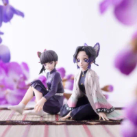 Anime Figure Demon Slayer Kimetsu No Yaiba Kochou Shinobu Cute Toys for Kids Collectible Model PVC Doll
