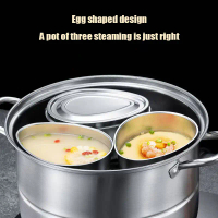 【Verdantt】Mangkuk Telur Kukus Stainless Steel Berbentuk Tetesan Air Kotak Kukus Pemisah Air