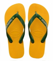 havaianas 哈瓦士 巴西人字拖 男款 Brazil logo 黃色夾心 涼鞋 拖鞋 夾腳拖 海灘鞋＊夏日微風＊