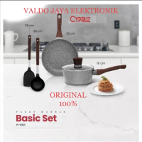 SALE CYPRUZ MARBLE COOKWARE SET BASIC 5 PC PI-0901 MARBLE SET CYPRUZ PI0901