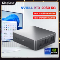 Intel Gaming Mini PC i9 10885H i7 10870H Nvidia RTX 2060 6G 2*DDR4 NVMe SSD Gamer Mini Computer Windows 11 4K DP Type-C WiFi