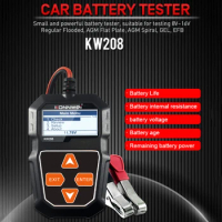 KW208 Car Battery Tester 12V 100 To 2000CCA Cranking Charging Circut Tester Battery Analyzer 12 Volts Battery Tools