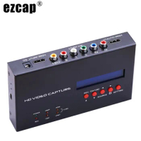 Ezcap283S YPbPr AV Video Record Box Scheduled Recording 1080P HDMI Capture Card for XBOX PS3 PS4 Switch PC Game Video Capture