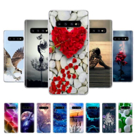 Silicone Case For Samsung Galaxy S10 Plus Case S10 S10e Soft Back Cover Case on For Samsung S10 S 10 S10+ Clear TPU Phone Cases