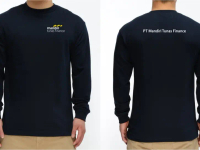 kaos mandiri tunas finance lengan panjang / baju bank mandiri tunas fi