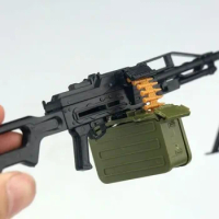 1:6 PKP Machine Gun 4D Plastic Assemble Gun Model for 12" Soldiers Action Figure Military Weapons Toys DIY