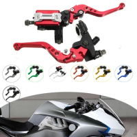 Motorcycle Brake Clutch Lever With Hydraulic Oil Tank For honda hornet headlight cb 250 two fifty forza 300 2019 nsr deauville