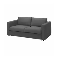 sofa tempat tidur 2 dudukan, Hallarp abu-abu