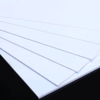 1Pcs Thickness 1mm/1.5mm/2mm/3mm White/Black ABS Plastic Board Model Sheet Material for DIY Model Part Accessories
