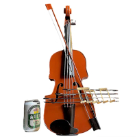 【PiNYU 品柚生活傢飾館】鐵質小提琴模型(工業風大型小提琴擺件裝飾擺飾品 樂器模型擺件手工藝品)