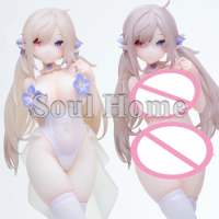 24CM Anime B'full Pure White Erof 1/6 Sexy Girl Figurine PVC Action Figures Hentai Collection Model Doll Toys Christmas Gift