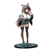 24CM Native Rocket Boy Mauve Cat Girl Skytube Hard figure PVC Anime Action Toy Adults statue Game Collection Model Doll Gift